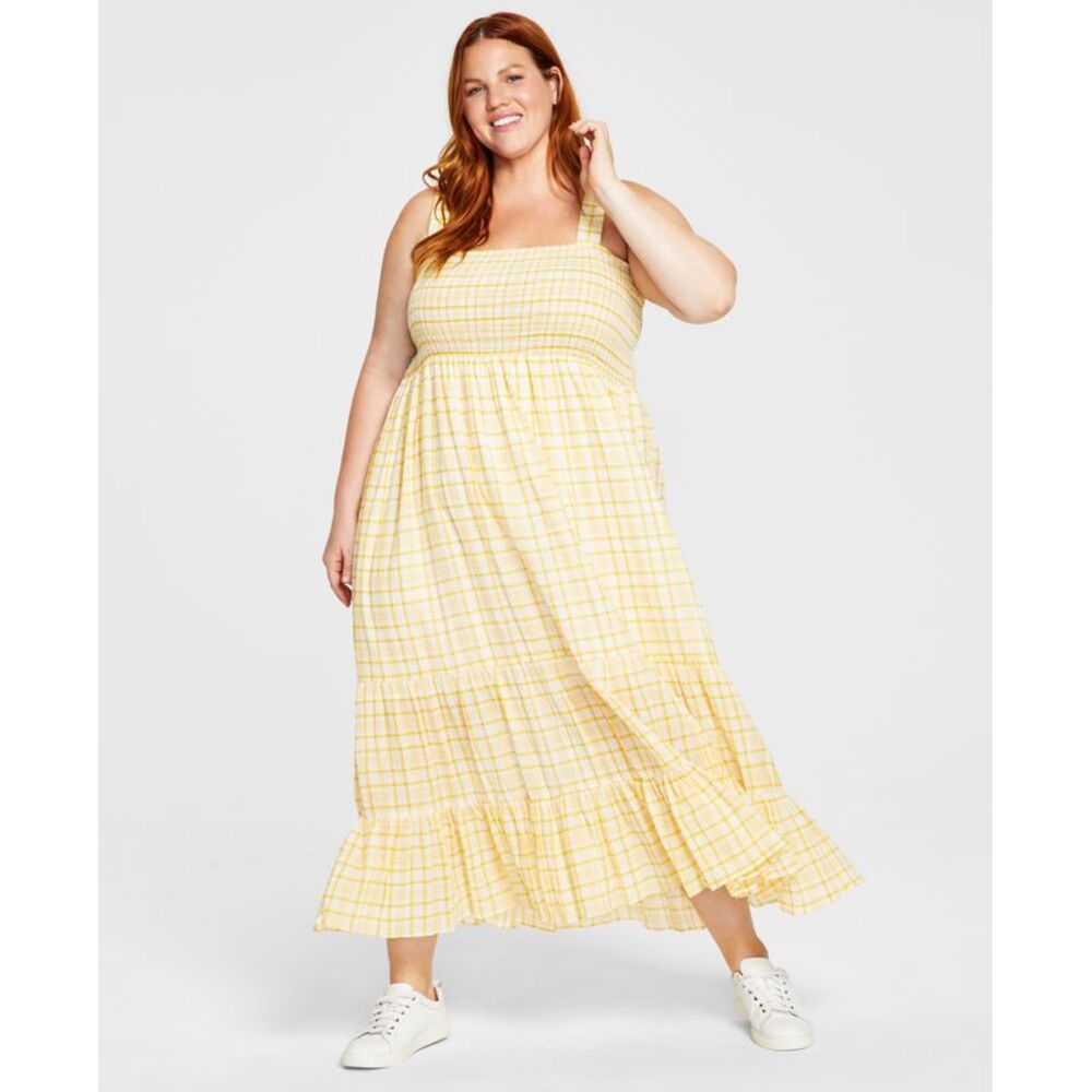 Tommy Hilfiger Plus Size Smocked Tank Dress